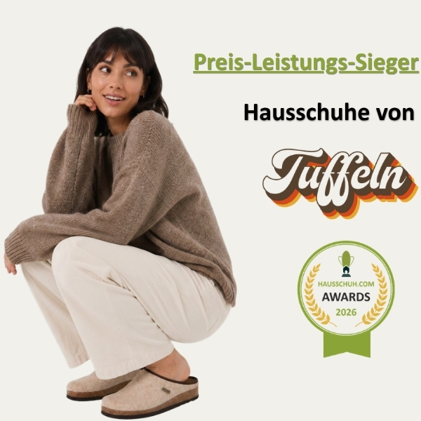 Entdecken Sie unsere Preis-Leistungs-Sieger Hausschuhe von der Marke Tuffeln