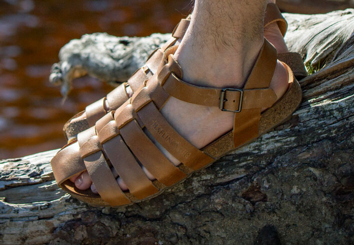 herren sandalen für lose einlagen